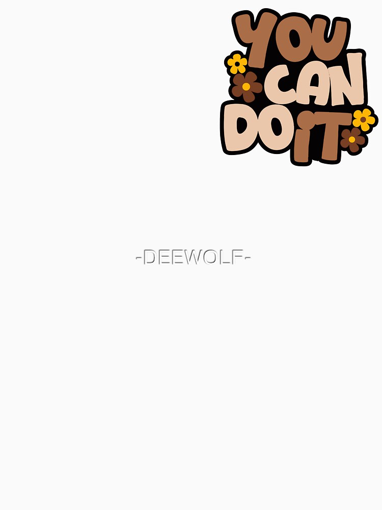 Motivational Retro Quote with Groovy Flowers by -DEEWOLF-
