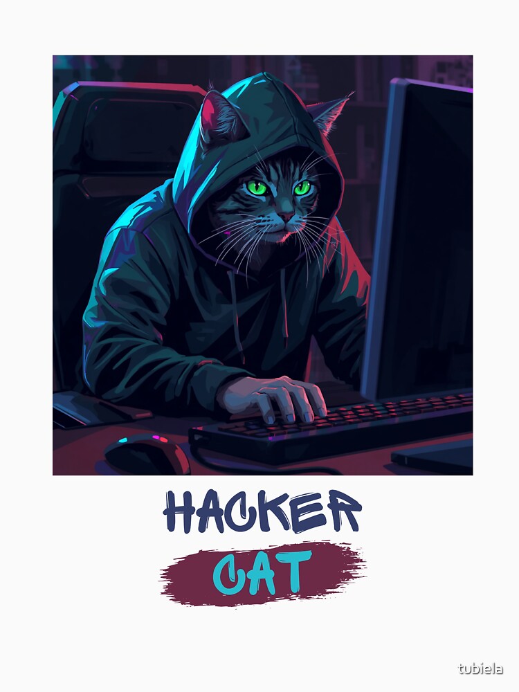 Hacker Cat by tubiela