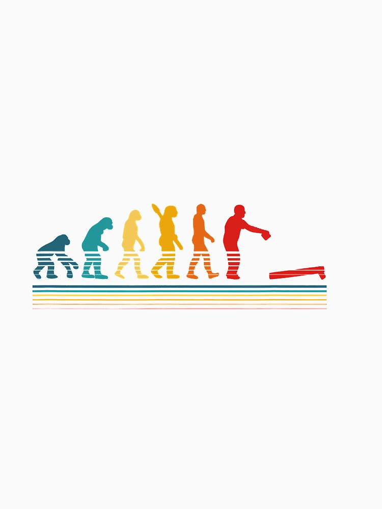 Evolution of Cornhole in Retro Colors for Cornstars by trendingshop97