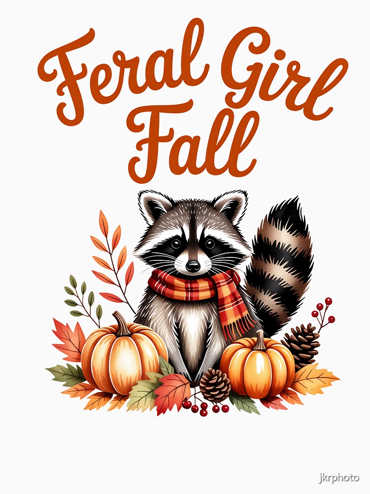 Feral Girl Fall Raccoon by jkrphoto