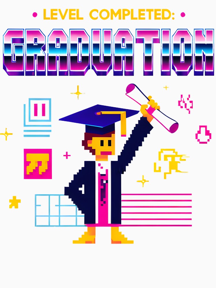 Level Completed: Graduation - Retro Pixel Art 2025 Grad by AnnDesignStudio