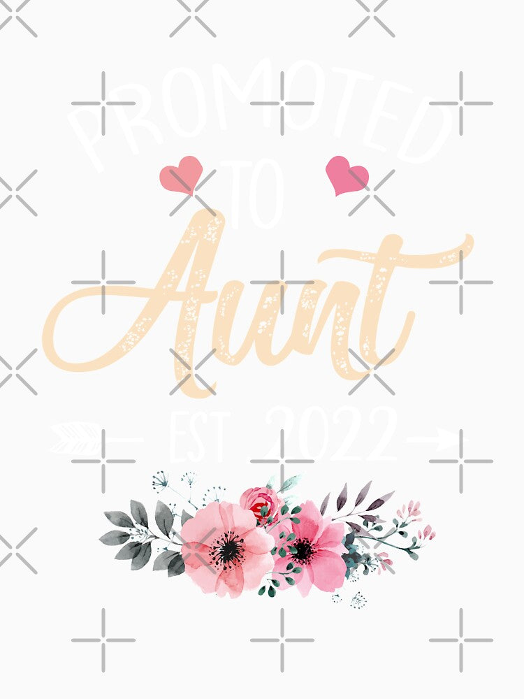 Promoted To Aunt Est 2022 Mothers Day First Time by KAYLAELSIE