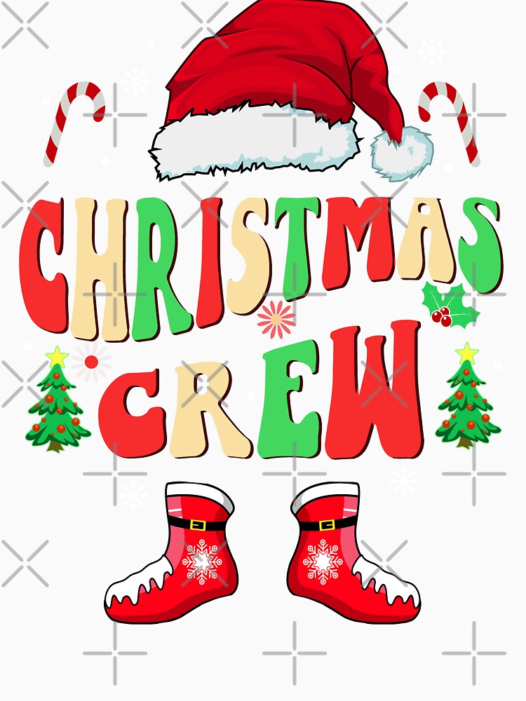 christmas crew family 2023 santa shirt, christmas squad matching xmas shirt by ZAIN JAMAL