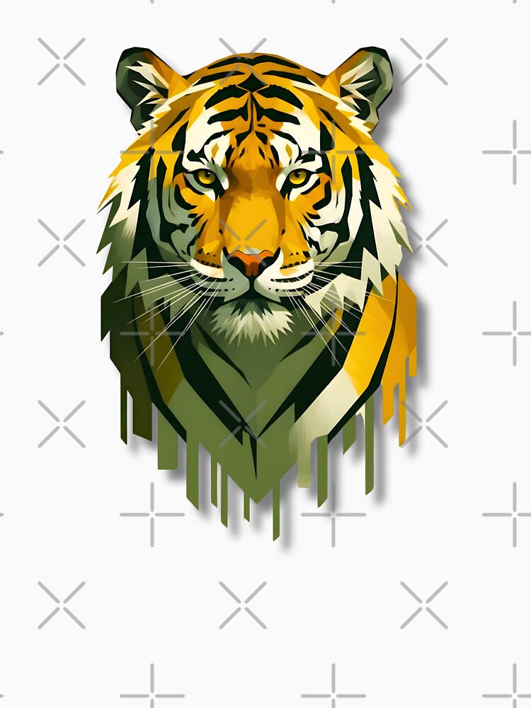 AN ARTISTIC AND GEOMETRIC TIGER by infinitearte