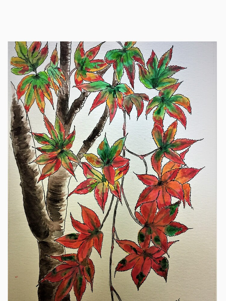 Japanese Maple in Red October by SavitaGilbert