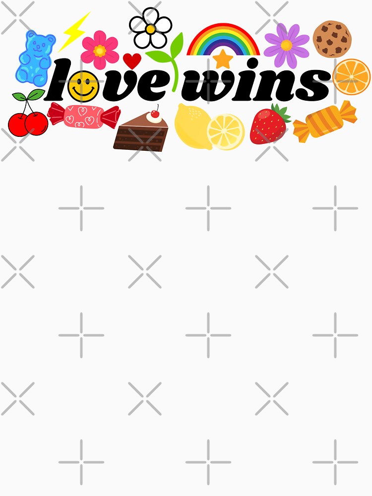 Love Wins Retro Rainbow Kidcore Aesthetic by Niji Hibana