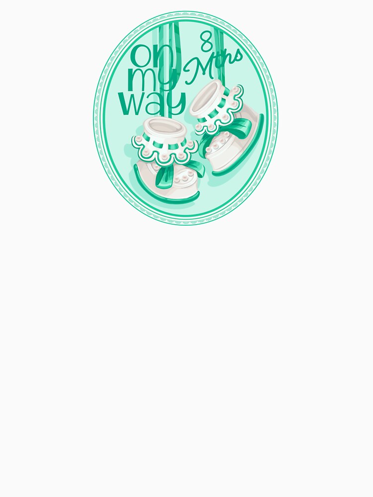 “On My Way - 8 Mths” Baby Green (Incl. Maternity & Baby Wear) by PawsitiveMum