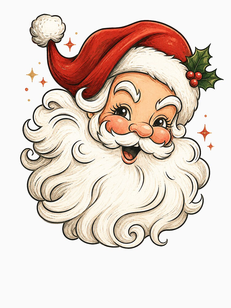 Santa Claus Face Christmas by Moizento