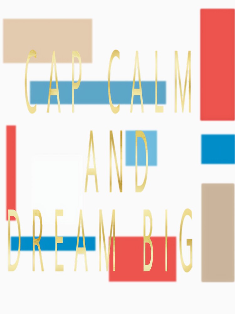 CAP CALM AND DREAM BIG by fsuuswno5