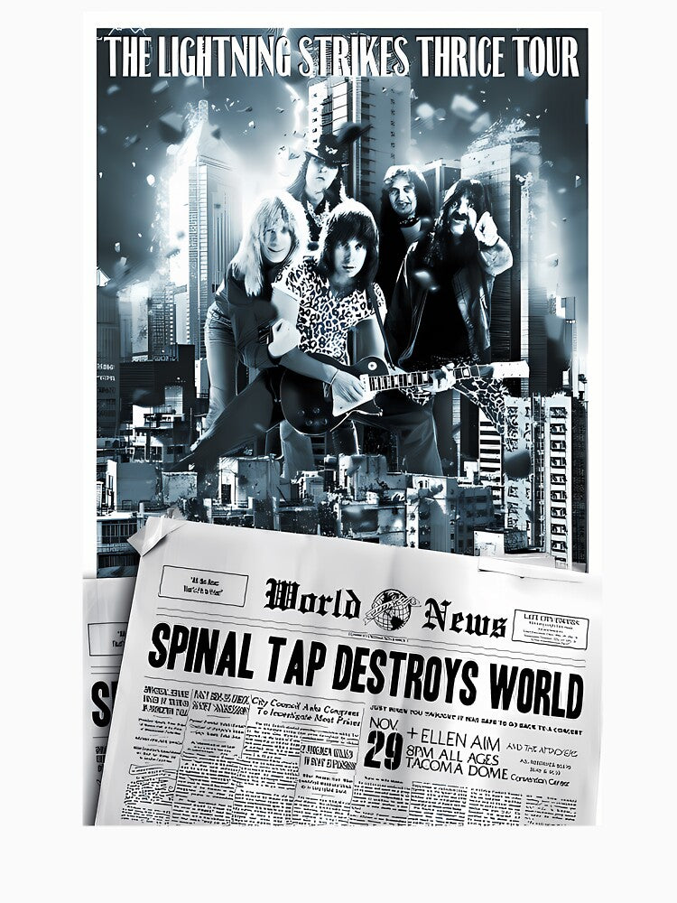 The Lightning Strikes Thrice Tour Spinal Tour Destroys World Bnad Tour Nov 1985 Concert by Bill Asiant