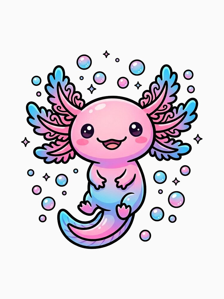 Bubblegum Axolotl by StickVerse by Owais