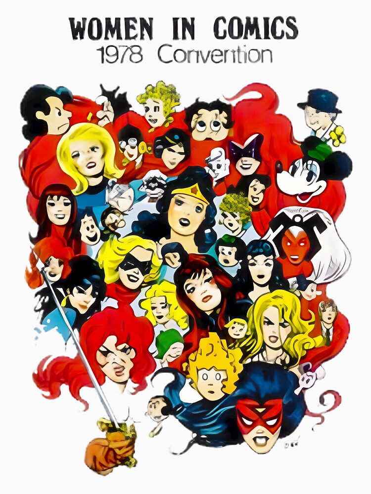Women In Comics Convention Tshirt by metaphoredesign