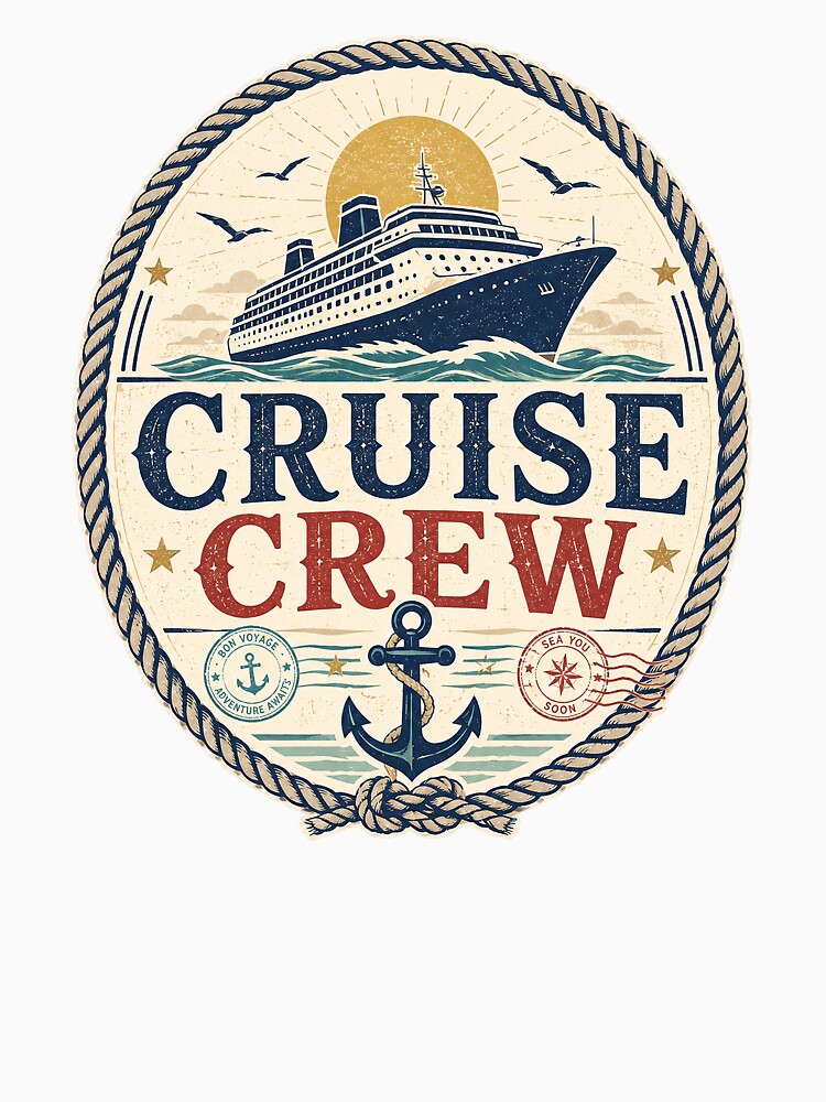 Cruise Crew Nautical Vacation Design by wingedpendesign