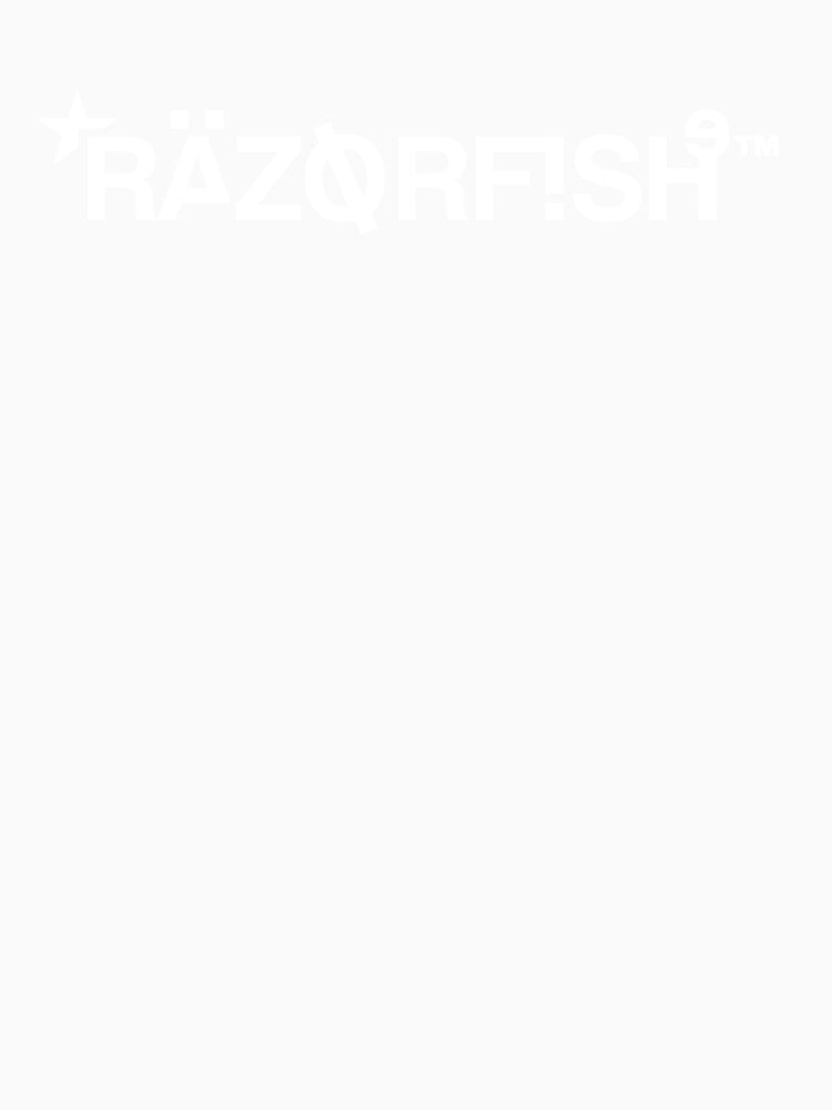 White Text Version - Jesus is the Razorfish - Taking No Names or Prisoners. By Faith Not Works. Cutting Through the Fluff for Real Life. by markmm9
