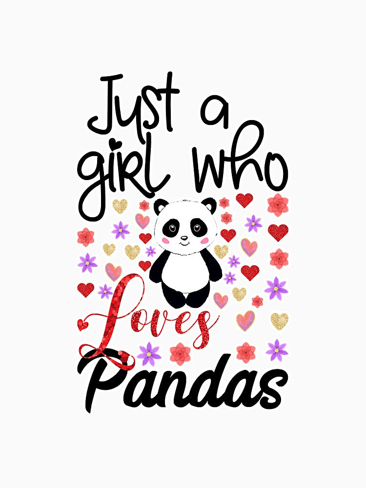 Funny Panda Bear Mom Girls Just A Girl by unassertive19