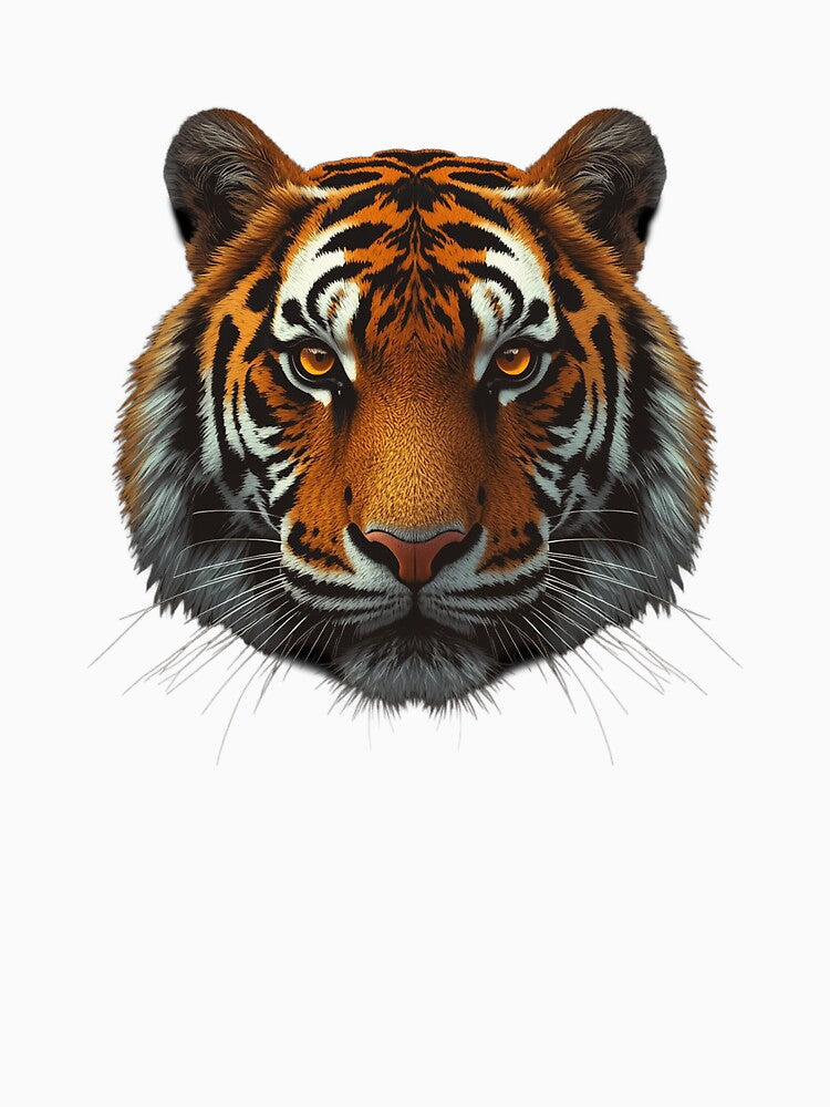 Wild Tiger Portrait – Minimalist Tiger Design by SpeedProduction