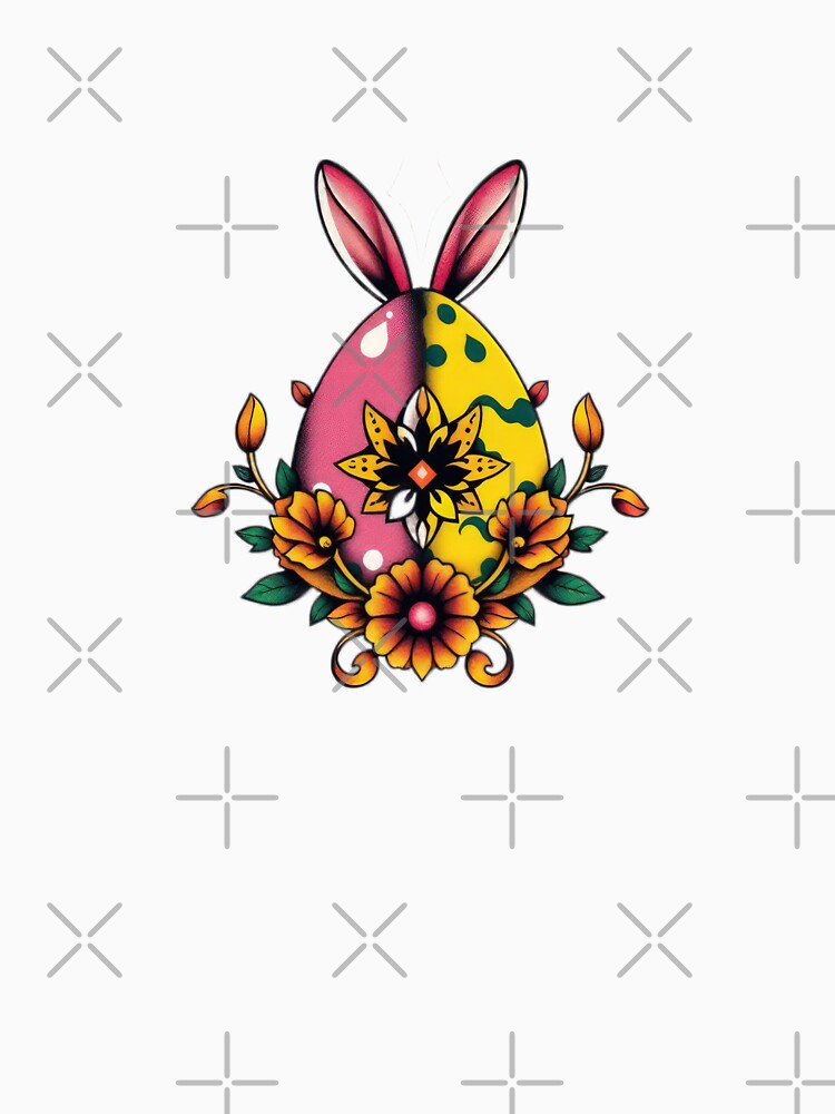 Easter egg floral yellow ears,Happy Easter,Easter Day,easter illustration by Expressions-Sel