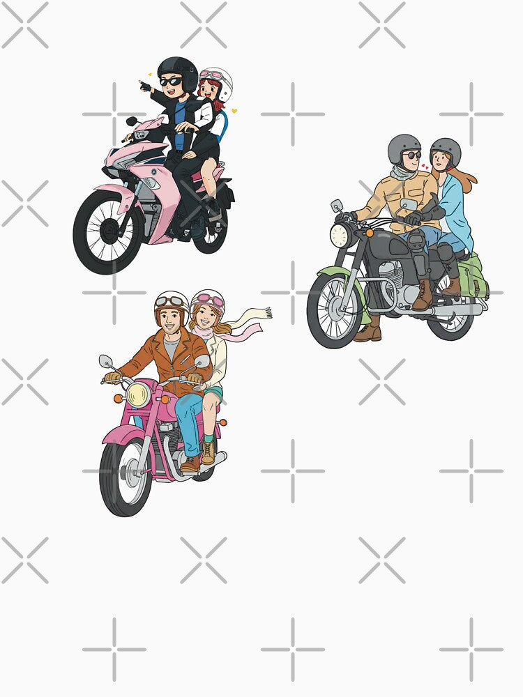 Couple on Motorbike Trip (Phượt) Bundle by RosalinesEyes