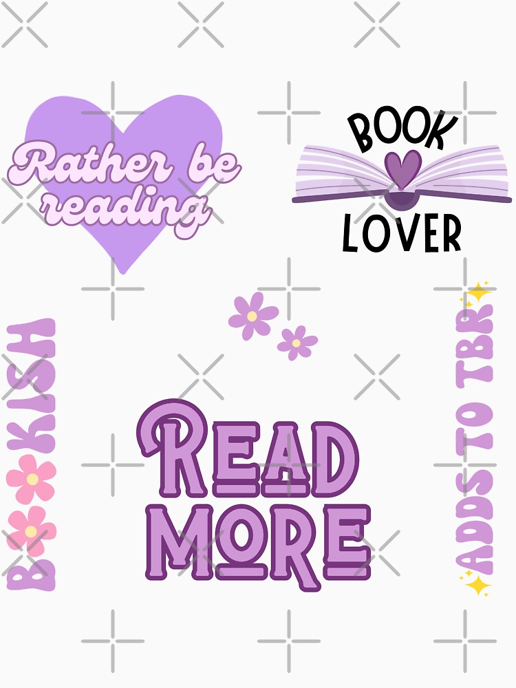 Purple Bookish Set by Neadoodles