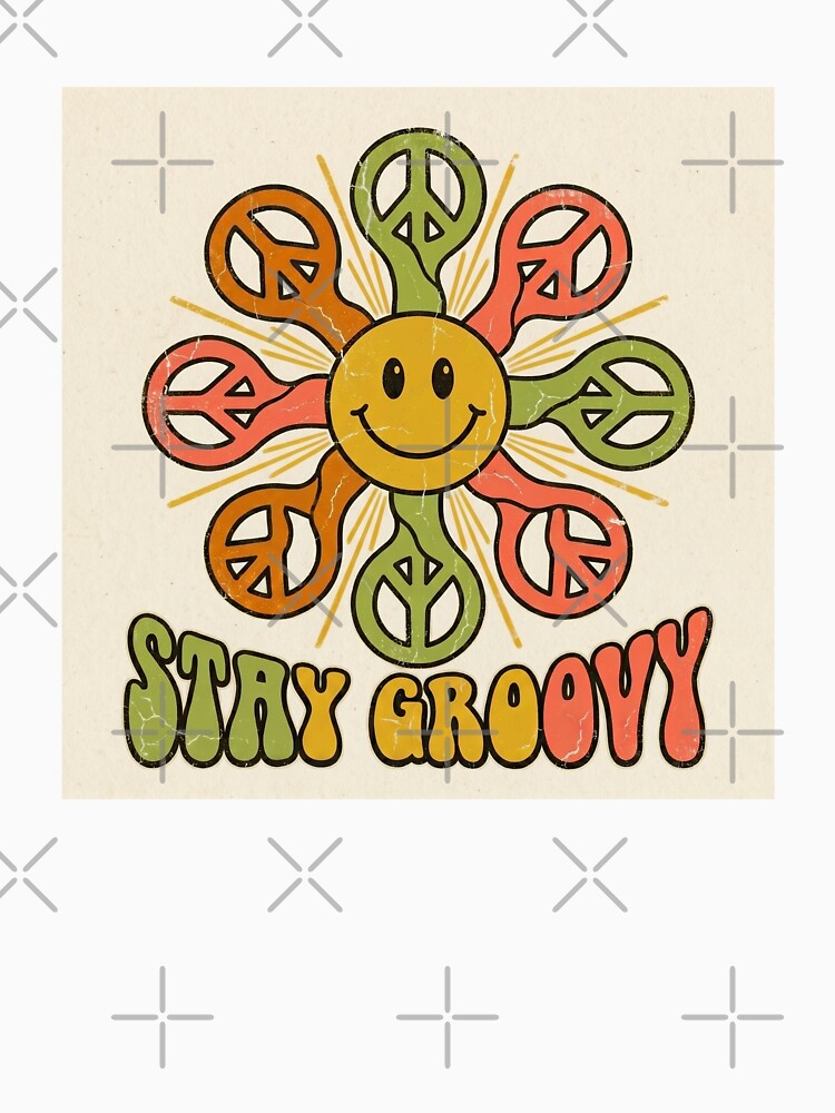 Stay Groovy Shirt | Retro Smiley Daisy 70s Hippie Graphic Tee by DmaarGroup