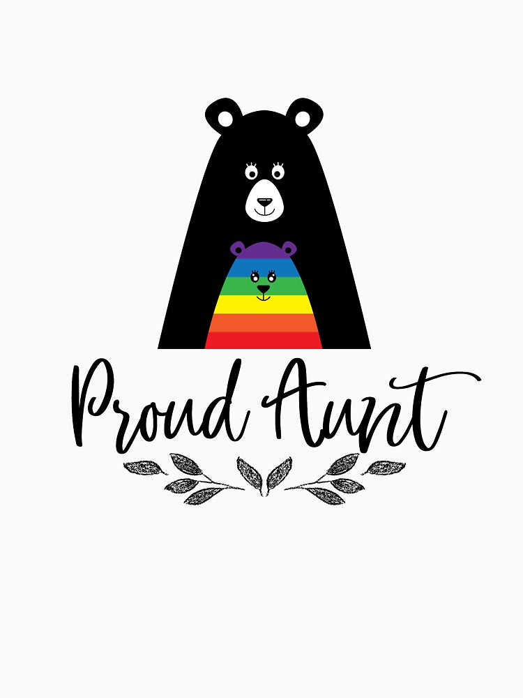 Proud Bear Aunt Gay Pride by Jockeybox