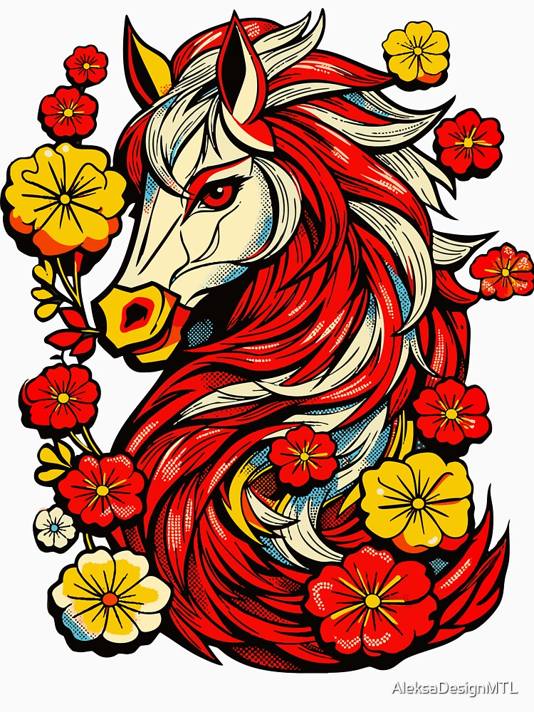 Red Fire Horse – Chinese Zodiac 2026 by AleksaDesignMTL