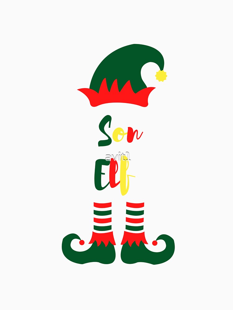 Son Elf, Funny Christmas matching family group, Willow Days by avit1