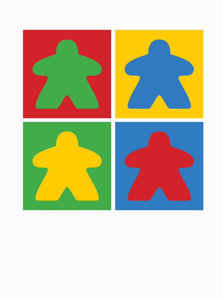 Board Game Four Meeples by RhoaDesigns