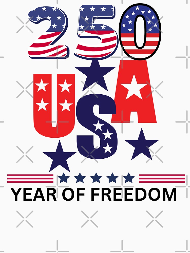 Usa 250th anniversary patriotic 4th of July Semiquincentennial by Shirlettedesign