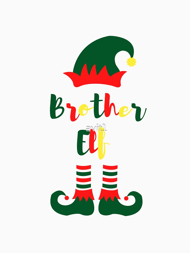 Brother Elf, Funny Christmas matching family group, Willow Days by avit1