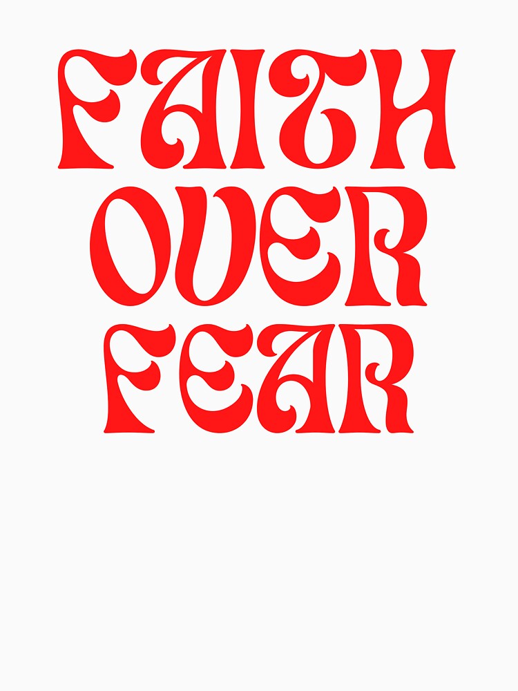 Faith Over Fear Urban White by oscaraponte