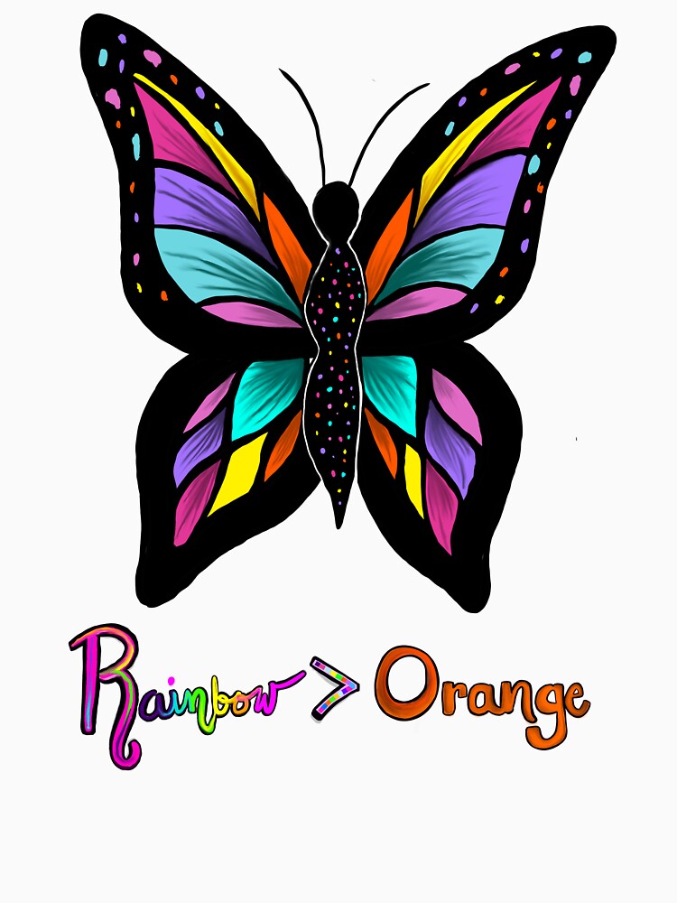 Butterflies Over Bullies – Pride Butterfly Art (front) by ArtflyStudio