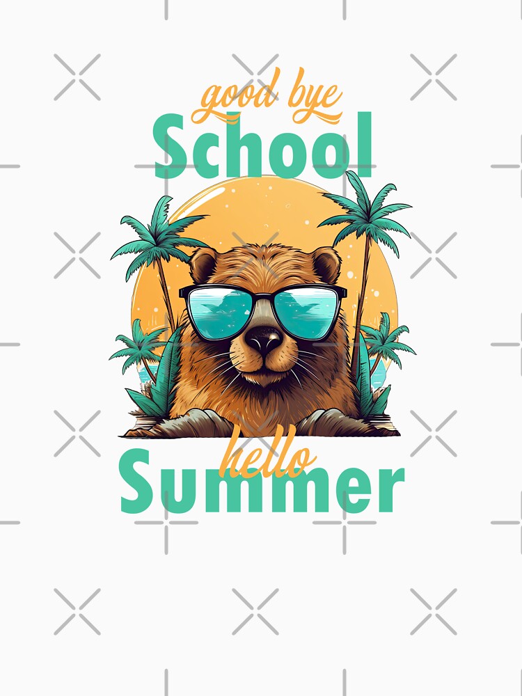 Good bye School, hello Summer Beaver by TeePulseMania