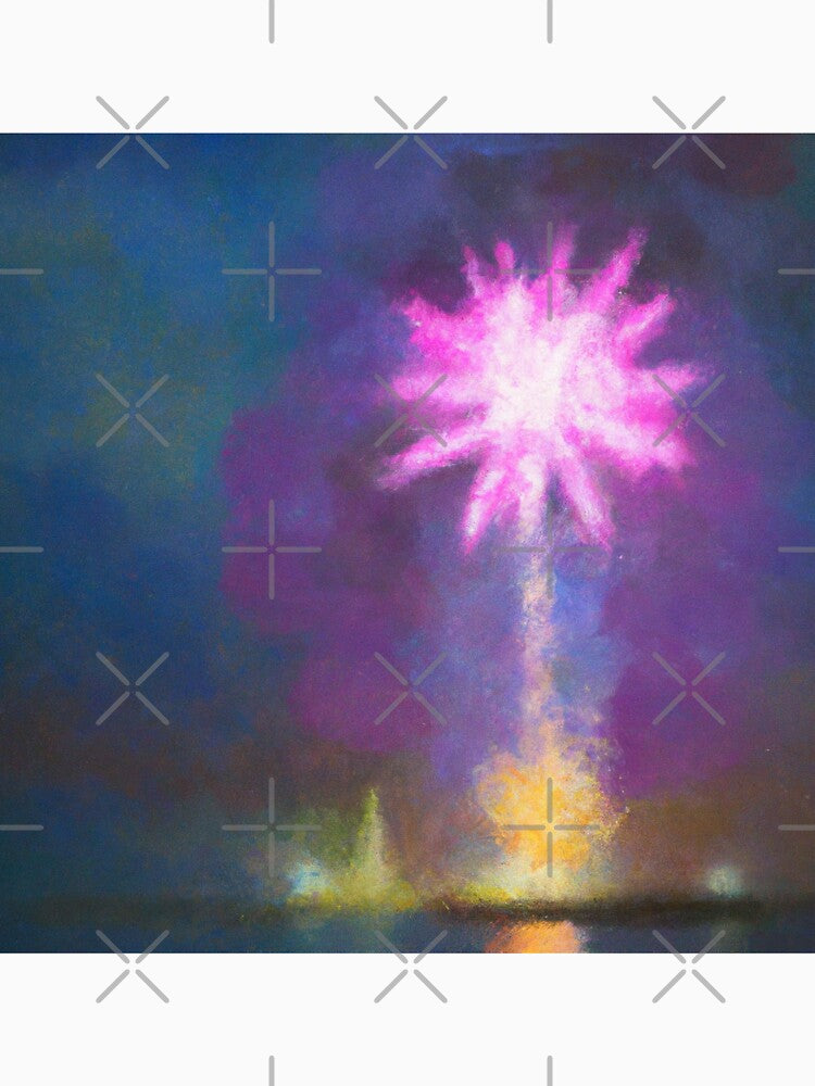 firework at midnight by MyOilArt4you