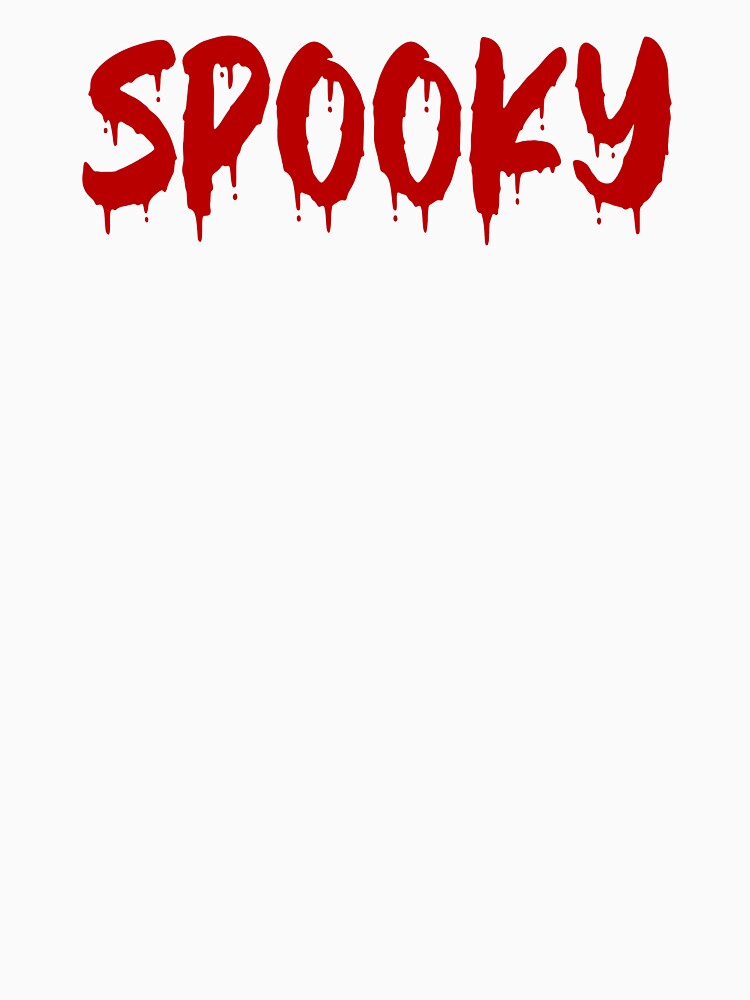 RED ON WHITE SPOOKY BLOOD DRIP by RomeArtCo
