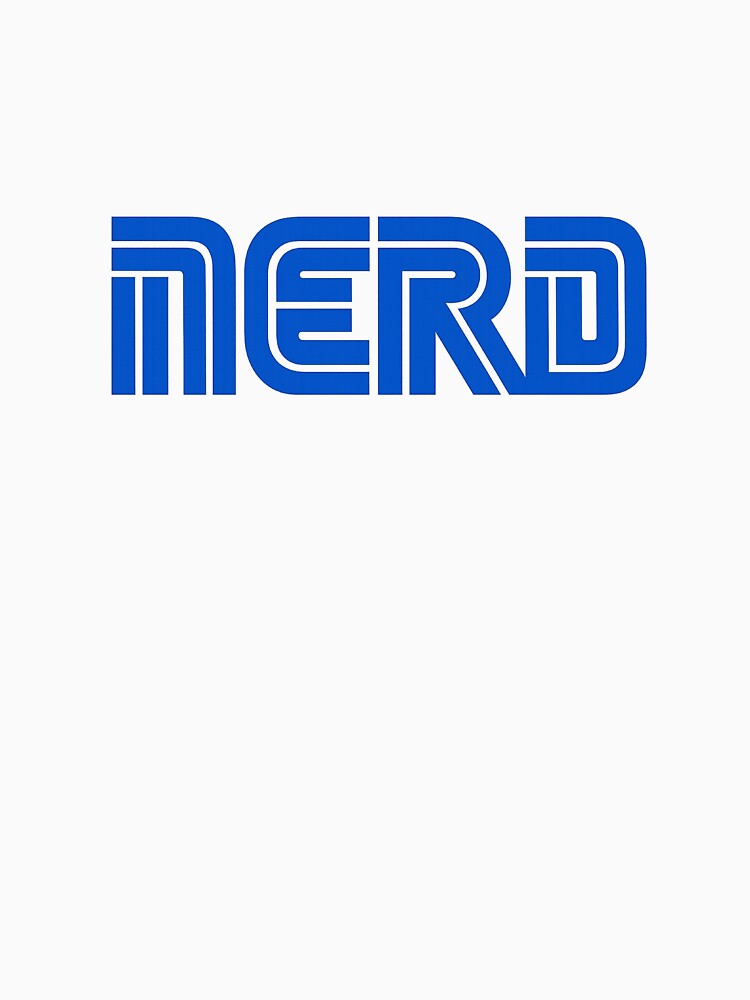 Nerd Minimalist Typography Shirt | Funny Geek Graphic Tee | Blue Text Design by GarnerSupplyCo