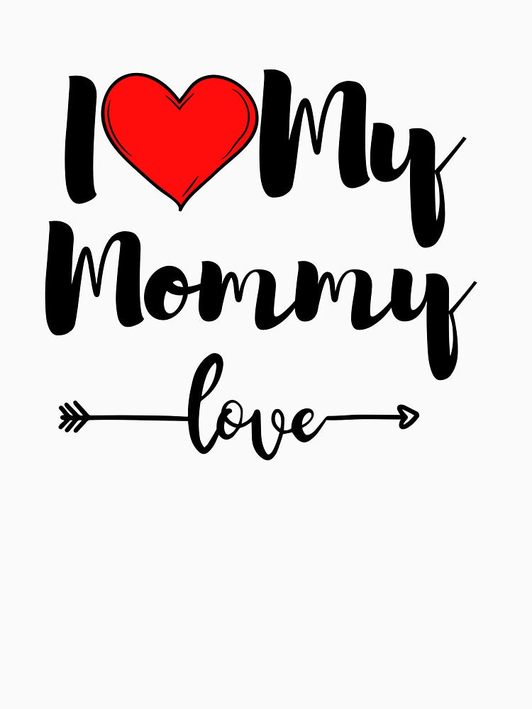 I Love My Mommy Big Red Heart by BoomBoomBaby