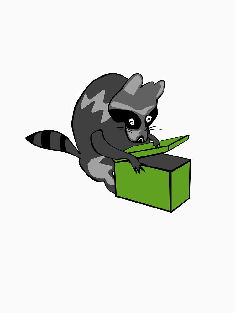 Raccoon with a gift by KseniaDr