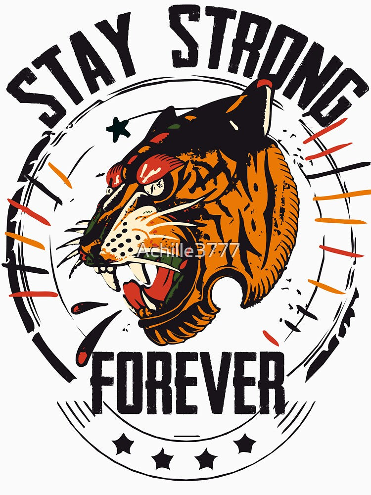 Tiger tattoo stay strong forever by Achille3777