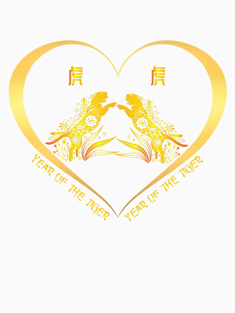 Year Of The Tiger And Year Of The Tiger Couples Golden Chinese Zodiac Animals by Karry-Pat