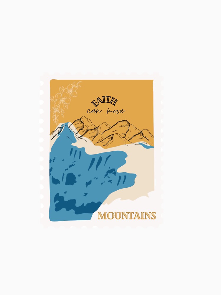 Faith Can Move Mountains Sticker by katiekatzz23