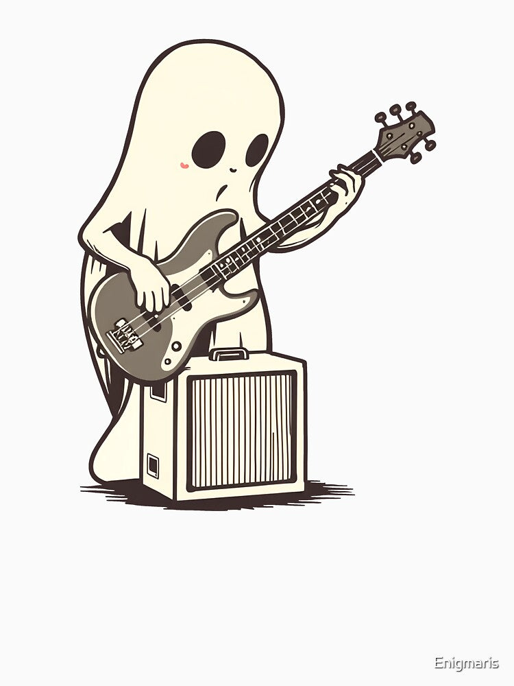 Ghostly Bass Player by Enigmaris