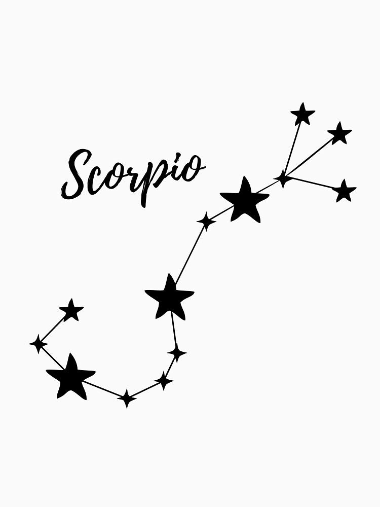 Scorpio star sign constellation elegant  design by DahliaBlanche