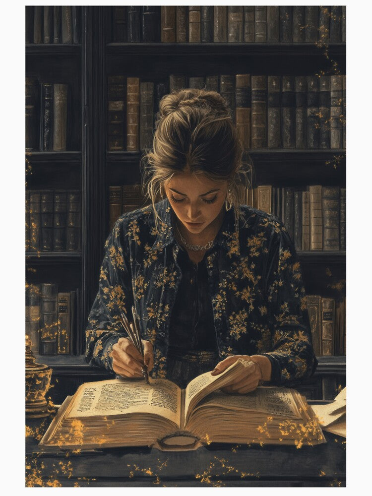 Dark Academia Library Scholar by EverpageStudio