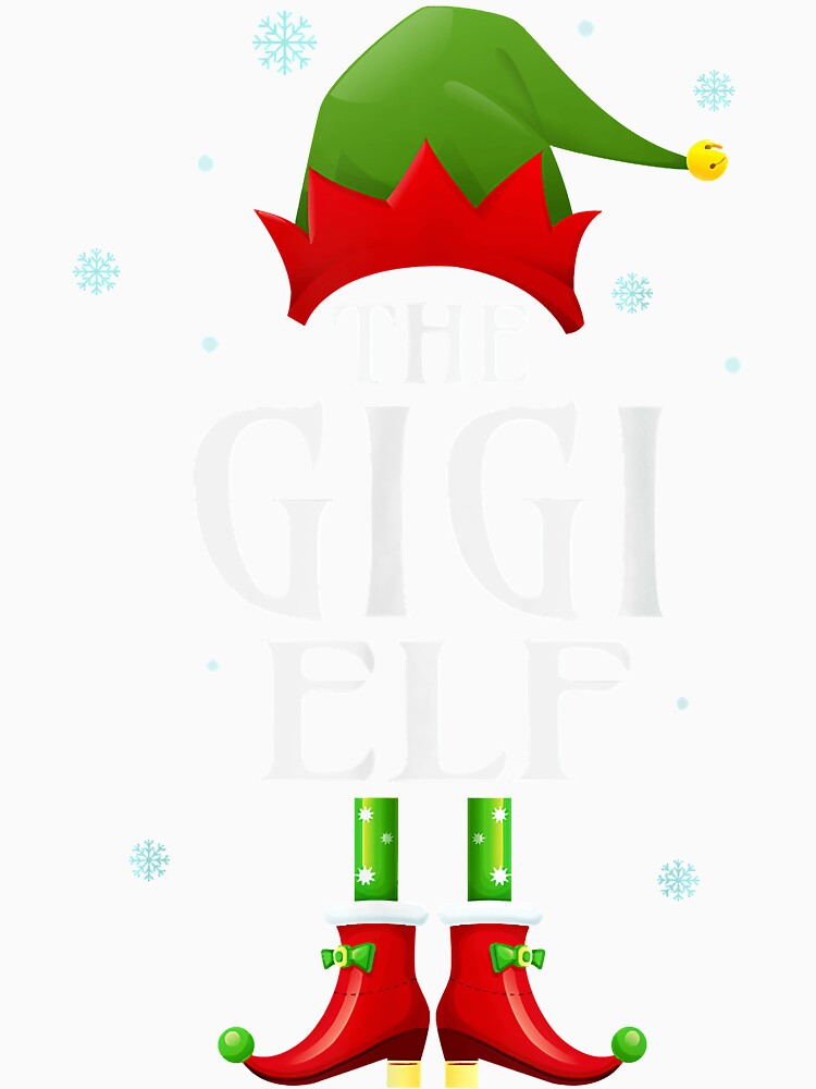 Gigi Elf Xmas Matching Family Group Christmas Party Pajama by JacalynVick