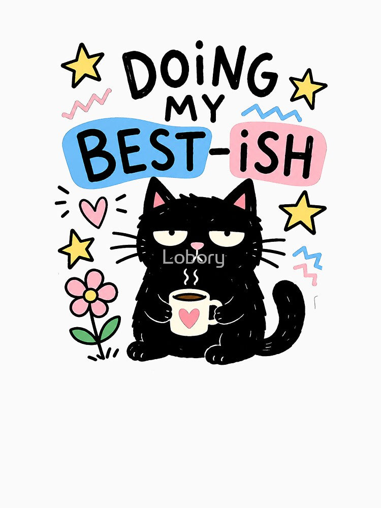 Doing My Best-ish Black Cat by Lobory