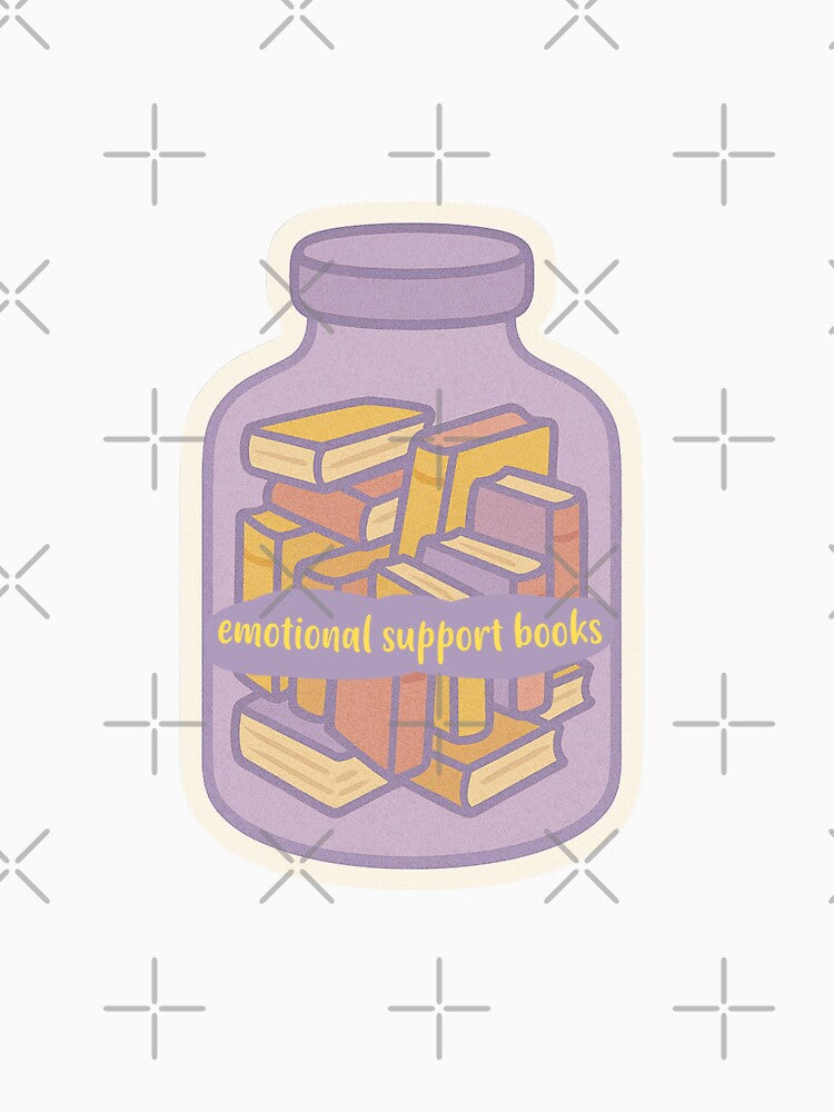 emotional support books bottle by Gwendesigns