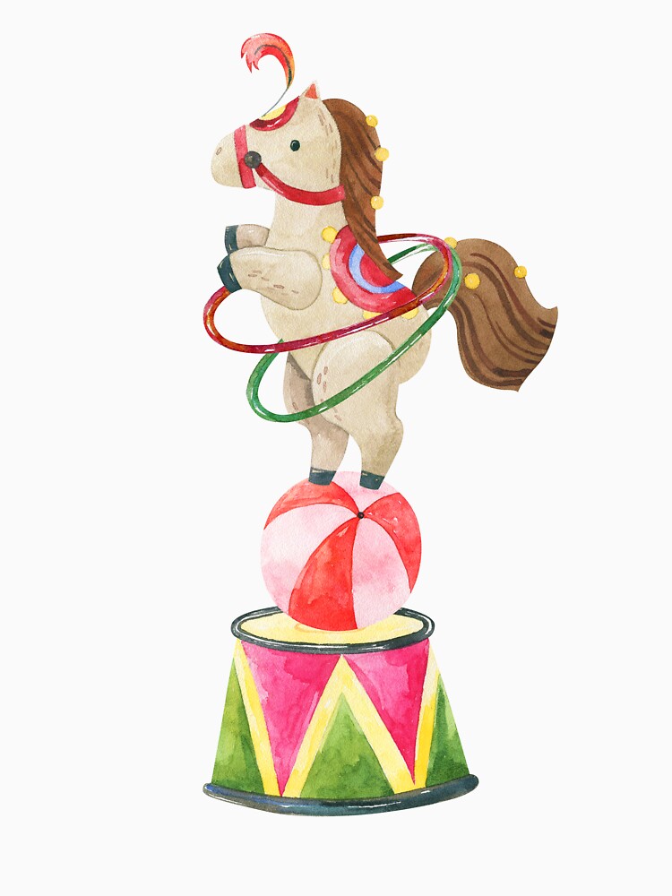 circus watercolor horse by the-myro