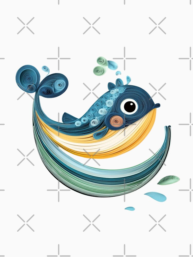 Cute Kawaii Whale by PrintsByFrank