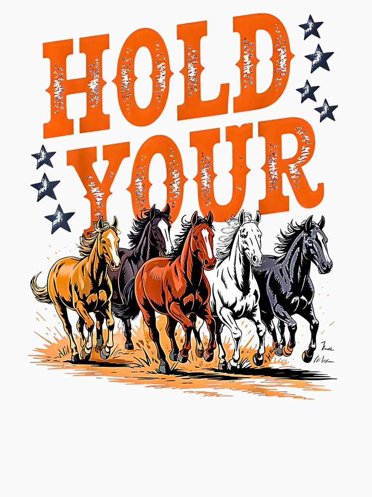 Hold Your Horses – Vintage Western Horse Lover Equestrian Country Design by Rahamkshop